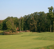 Winding Hollow's fourth hole is a par 5 guarded by water left of a small green. 