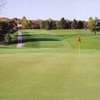 A view of green #1 at Blackhawk Golf Club