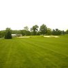A view of green #2 protected by bunkers at Harbor Hills Country Club