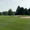 A view of green with bunkers on the right at Thorn Apple Country Club