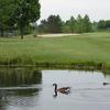A view of green with bunker on the left at Deer Creek State Park Golf Course