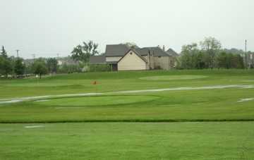 A view of the range area at Riviera Country Club