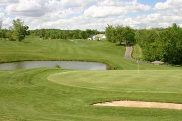 A view of the 18th hole at Chapel Hill Golf Course