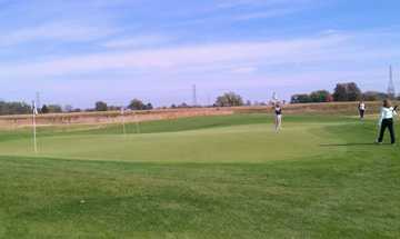 A view of the putting green at Scioto Reserve Golf & Athletic Club